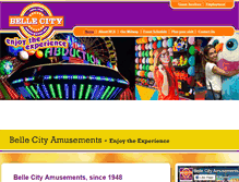 Tablet Screenshot of bellecityamusements.com